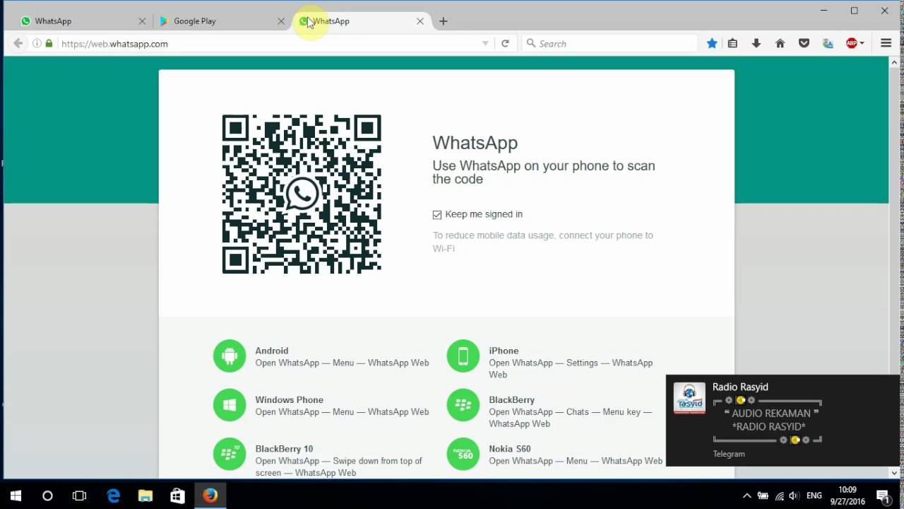 cara membuka whatsapp di pc